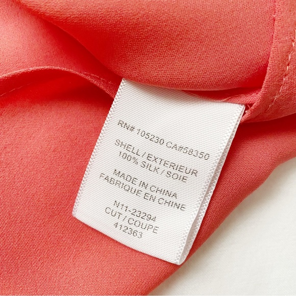 Joie Hot Pink Silk Capped Sleeve Pocket Tee - Picture 6 of 10